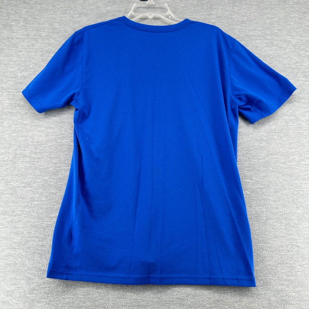 Nike Dri-Fit T-Shirt Mens Medium Blue Short Sleeve Performance Training Swoosh - Picture 7 of 8